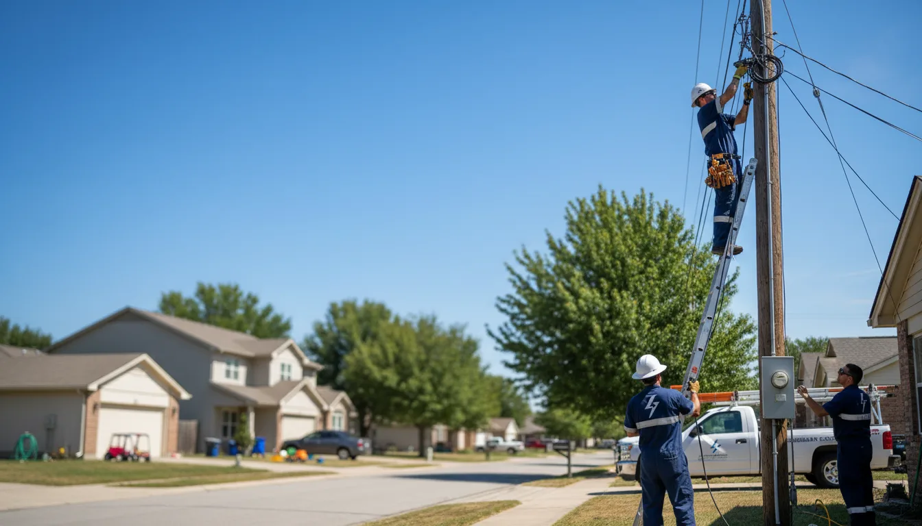 Residential electrician providing installation services in Minden, LA